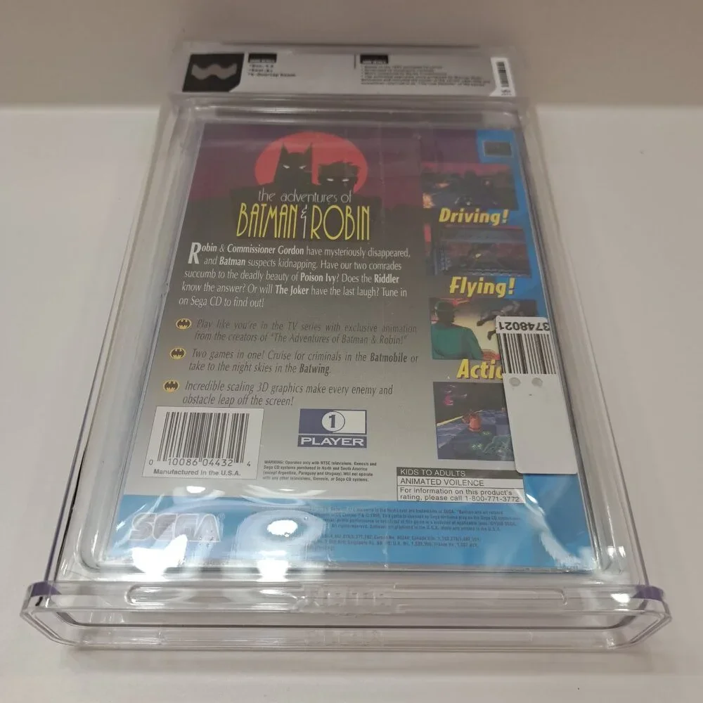 Adventures Of Batman & Robin (Sega CD) WATA 9.6 A++ NEW Factory Sealed MINT!